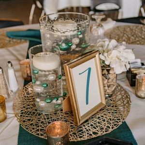 • Wedding or Party Decorations, Ivory Pearl Floating Beads with Clear Gel